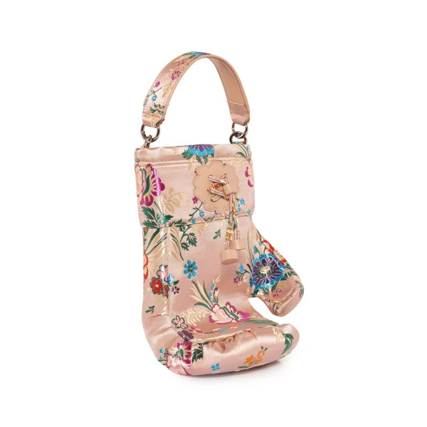 Nasha Mekraksavanich Boxer Heavy Weight | Pink Peony Silk - Nasha Multicolour - Architectural Luxury Bag at Coveti