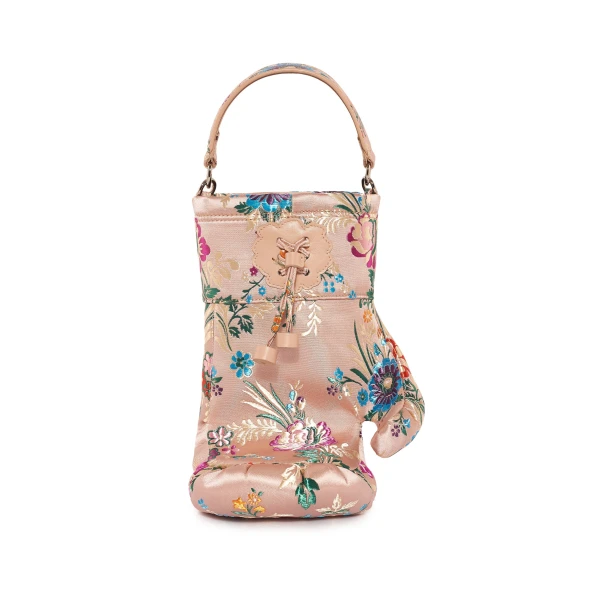 Nasha Mekraksavanich Boxer Heavy Weight | Pink Peony Silk - Nasha Multicolour - Architectural Luxury Bag at Coveti