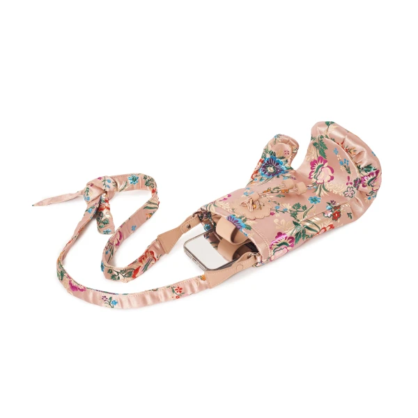 Nasha Mekraksavanich Boxer Heavy Weight | Pink Peony Silk - Nasha Multicolour - Architectural Luxury Bag at Coveti