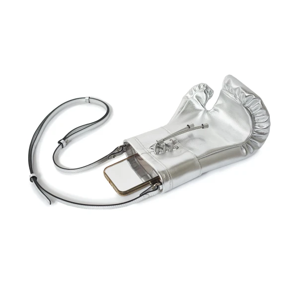 Nasha Mekraksavanich Boxer Heavy Weight | Silver - Nasha Silver - Architectural Luxury Bag at Coveti