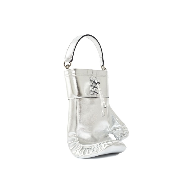 Nasha Mekraksavanich Boxer Heavy Weight | Silver - Nasha Silver - Architectural Luxury Bag at Coveti