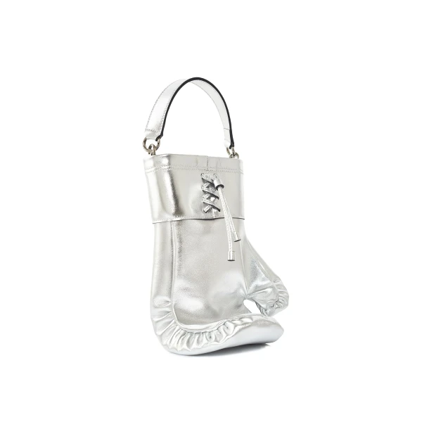 Nasha Mekraksavanich Boxer Heavy Weight | Silver - Nasha Silver - Architectural Luxury Bag at Coveti