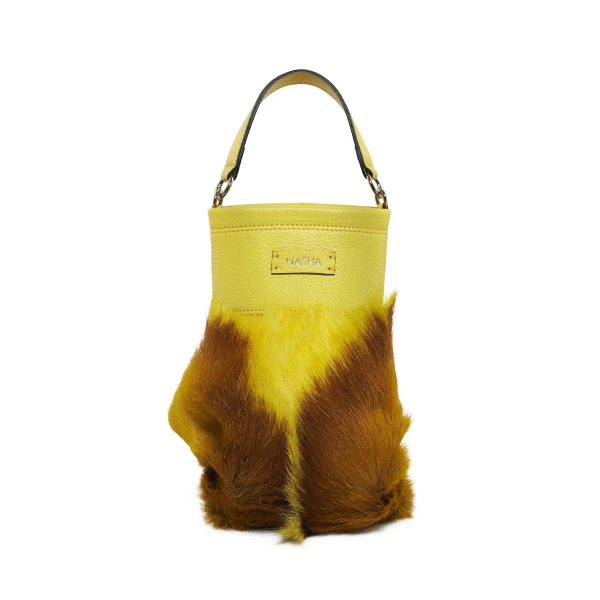 Nasha Mekraksavanich Boxer Heavy Weight | Smiley Punk - Nasha Yellow - Architectural Luxury Bag at Coveti