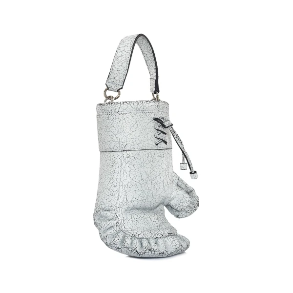 Nasha Mekraksavanich Boxer Heavy Weight | White Cracked - Nasha White - Architectural Luxury Bag at Coveti
