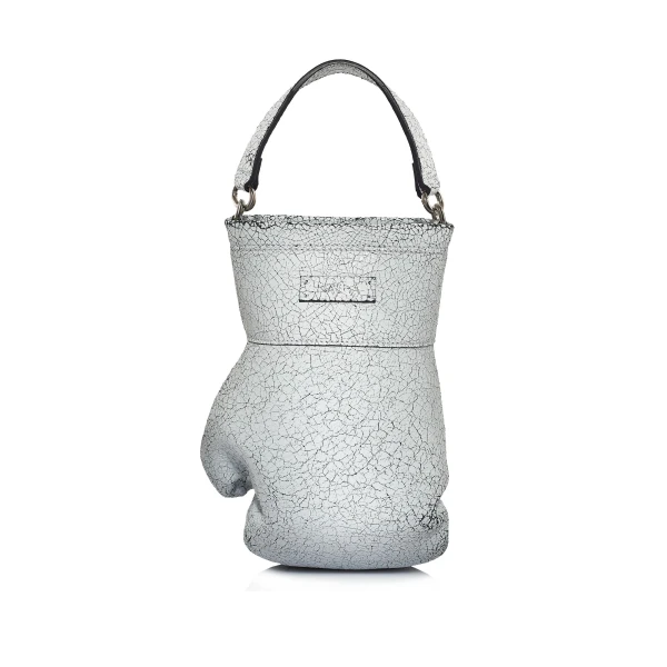 Nasha Mekraksavanich Boxer Heavy Weight | White Cracked - Nasha White - Architectural Luxury Bag at Coveti