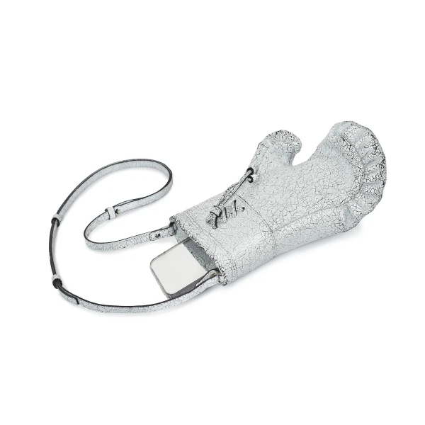 Nasha Mekraksavanich Boxer Heavy Weight | White Cracked - Nasha White - Architectural Luxury Bag at Coveti