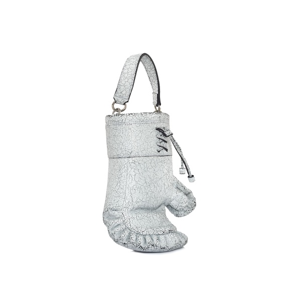 Nasha Mekraksavanich Boxer Heavy Weight | White Cracked - Nasha White - Architectural Luxury Bag at Coveti