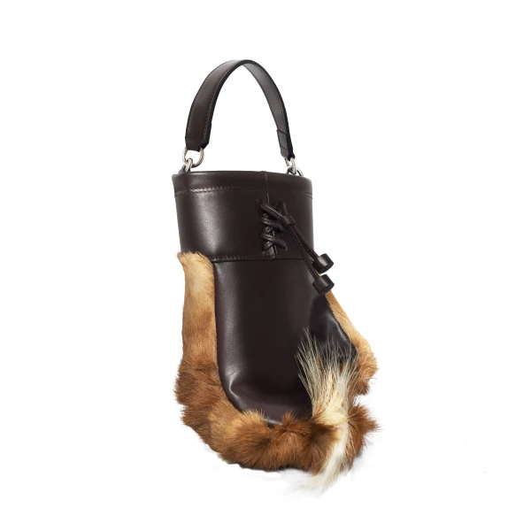 Nasha Mekraksavanich Boxer Heavy Weight | Woody Punk - Nasha Brown - Architectural Luxury Bag at Coveti