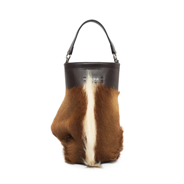 Nasha Mekraksavanich Boxer Heavy Weight | Woody Punk - Nasha Brown - Architectural Luxury Bag at Coveti
