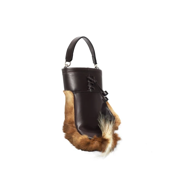 Nasha Mekraksavanich Boxer Heavy Weight | Woody Punk - Nasha Brown - Architectural Luxury Bag at Coveti
