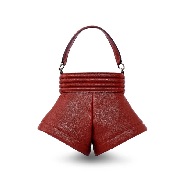 Nasha Mekraksavanich Boxer Shorts L | Burgundy - Nasha Red - Architectural Luxury Bag at Coveti