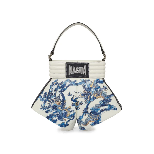 Nasha Mekraksavanich Boxer Shorts L Paint | China Blue - Nasha Multicolour - Architectural Luxury Bag at Coveti