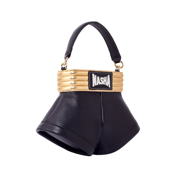 Nasha Mekraksavanich Boxer Shorts L | Shiny Gold&Black - Nasha Black - Architectural Luxury Bag at Coveti