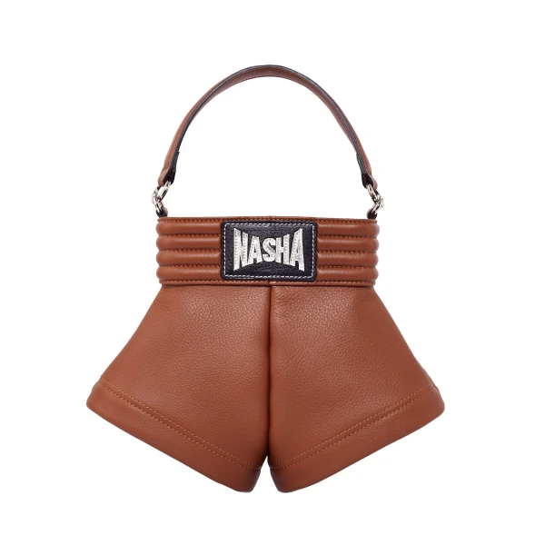 Nasha Mekraksavanich Boxer Shorts L | Tanned - Nasha Brown - Architectural Luxury Bag at Coveti