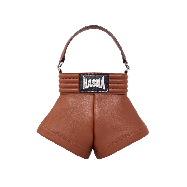 Nasha Mekraksavanich Boxer Shorts L | Tanned - Nasha Brown - Architectural Luxury Bag at Coveti