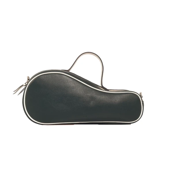 Nasha Mekraksavanich Mini Tennis Court | Green White (Pre-Order 7-14 Days) - Nasha Green - Architectural Luxury Bag at Coveti