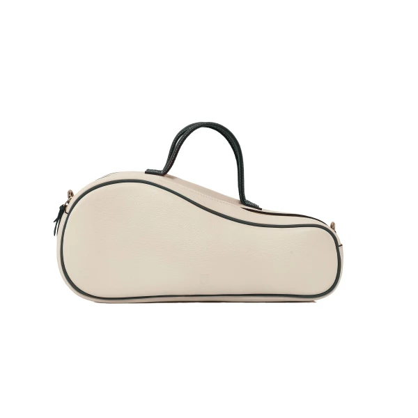 Nasha Mekraksavanich Mini Tennis Court | White Green - Nasha White - Architectural Luxury Bag at Coveti