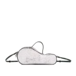 Nasha Mekraksavanich Mini Tennis | Cracked White (Pre Order 7-10 Days) - Nasha White - Architectural Luxury Bag at Coveti