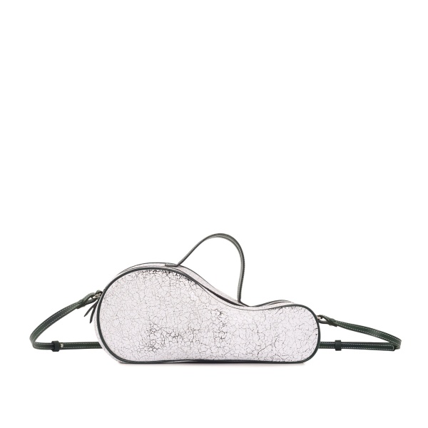 Nasha Mekraksavanich Mini Tennis | Cracked White (Pre Order 7-10 Days) - Nasha White - Architectural Luxury Bag at Coveti