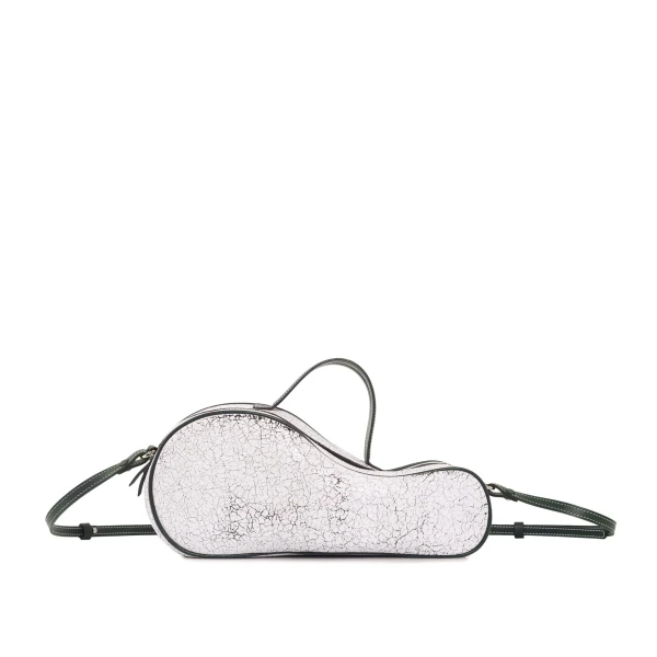 Nasha Mekraksavanich Mini Tennis | Cracked White (Pre Order 7-10 Days) - Nasha White - Architectural Luxury Bag at Coveti