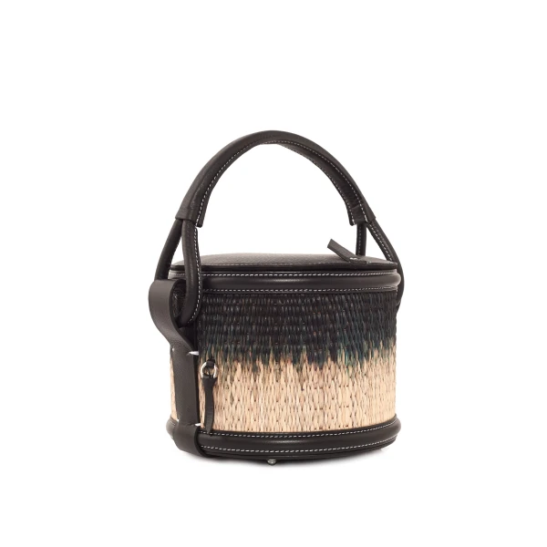 Nasha Mekraksavanich Pinto | Black Reed - Nasha Black - Architectural Luxury Bag at Coveti