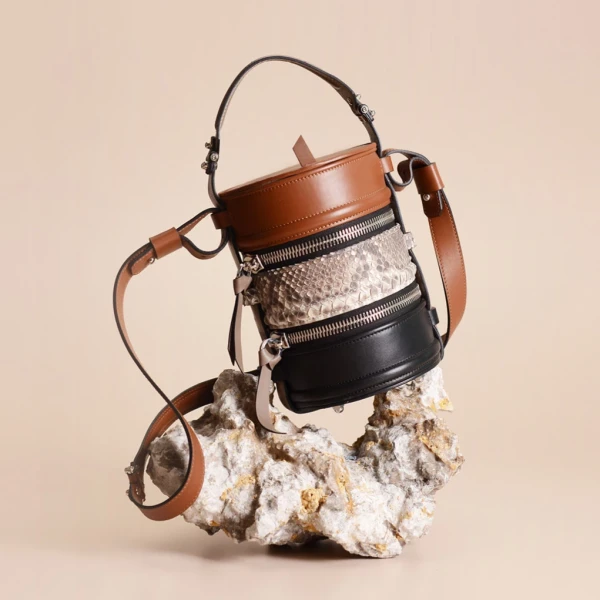 Nasha Mekraksavanich Pinto Original | Steak - Nasha Multicolour - Architectural Luxury Bag at Coveti