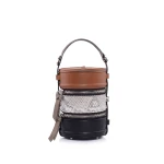Nasha Mekraksavanich Pinto Original | Steak - Nasha Multicolour - Architectural Luxury Bag at Coveti