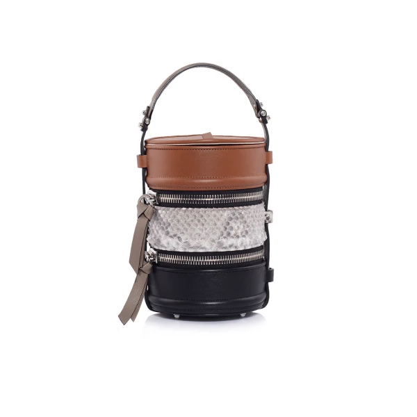 Nasha Mekraksavanich Pinto Original | Steak - Nasha Multicolour - Architectural Luxury Bag at Coveti