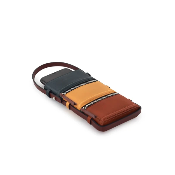 Nasha Mekraksavanich Pinto Phone | Autumn - Nasha Multicolour - Architectural Luxury Bag at Coveti