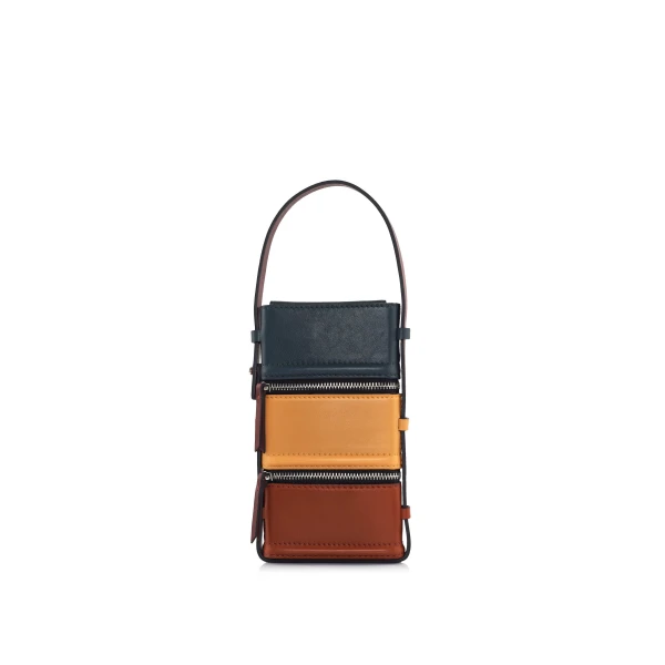 Nasha Mekraksavanich Pinto Phone | Autumn - Nasha Multicolour - Architectural Luxury Bag at Coveti