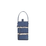 Nasha Mekraksavanich Pinto Phone | Bleached Denim - Nasha Blue - Architectural Luxury Bag at Coveti