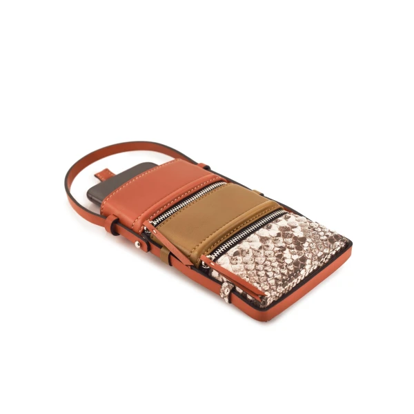 Nasha Mekraksavanich Pinto Phone | Brick - Nasha Multicolour - Architectural Luxury Bag at Coveti