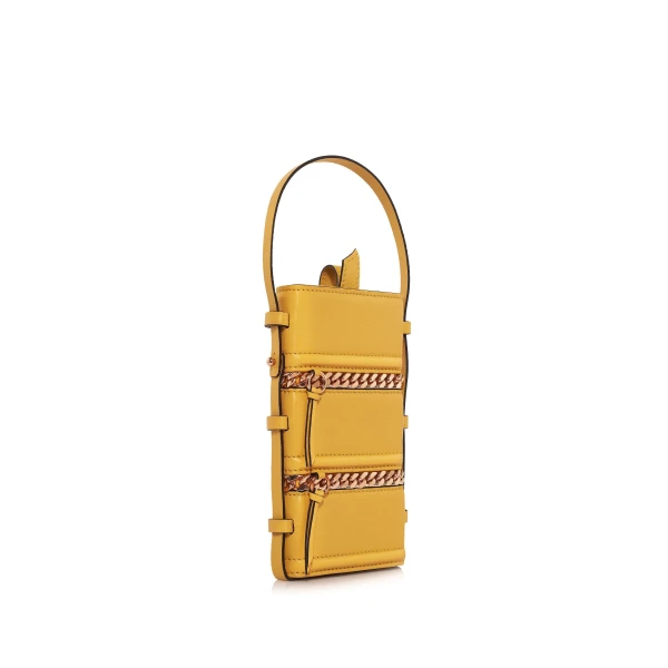 Nasha Mekraksavanich Pinto Phone Chain | Sunrise - Nasha Yellow - Architectural Luxury Bag at Coveti