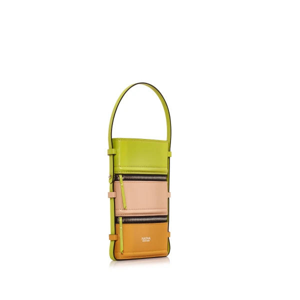 Nasha Mekraksavanich Pinto Phone | Icq - Nasha Multicolour - Architectural Luxury Bag at Coveti