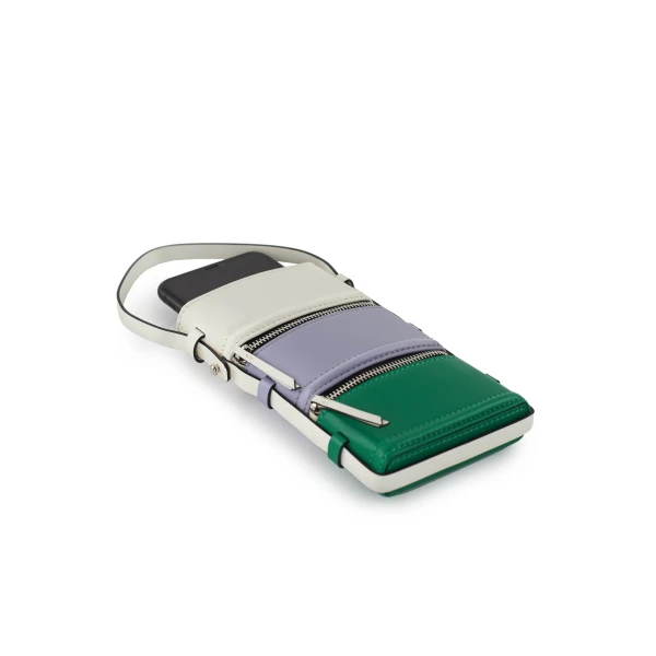 Nasha Mekraksavanich Pinto Phone | Pearl - Nasha Multicolour - Architectural Luxury Bag at Coveti