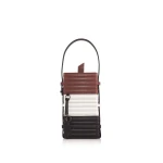 Nasha Mekraksavanich Pinto Phone Roll | Cacao - Nasha Multicolour - Architectural Luxury Bag at Coveti