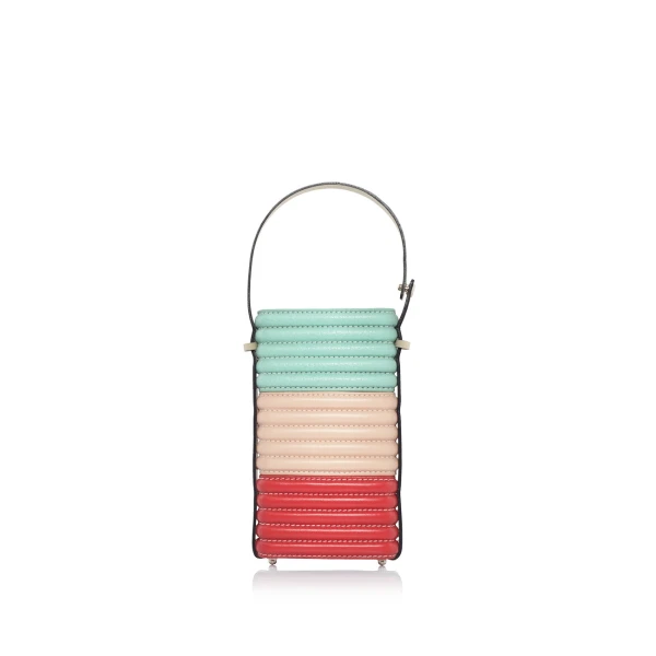 Nasha Mekraksavanich Pinto Phone Roll | Macarons - Nasha Multicolour - Architectural Luxury Bag at Coveti