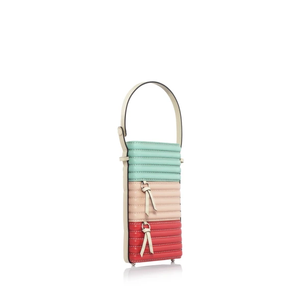 Nasha Mekraksavanich Pinto Phone Roll | Macarons - Nasha Multicolour - Architectural Luxury Bag at Coveti