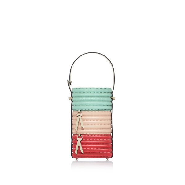 Nasha Mekraksavanich Pinto Phone Roll | Macarons - Nasha Multicolour - Architectural Luxury Bag at Coveti