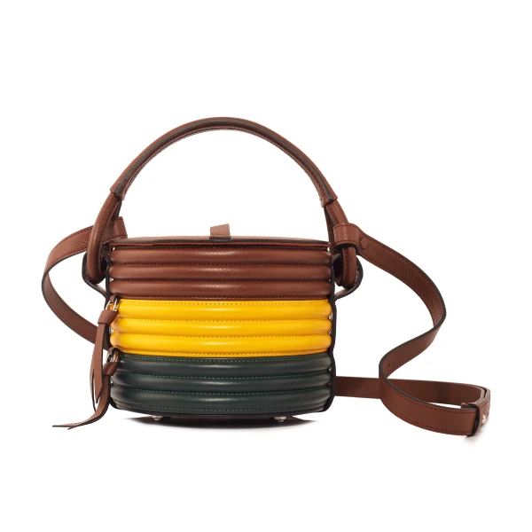 Nasha Mekraksavanich Pinto Play Roll |Jungle - Nasha Multicolour - Architectural Luxury Bag at Coveti