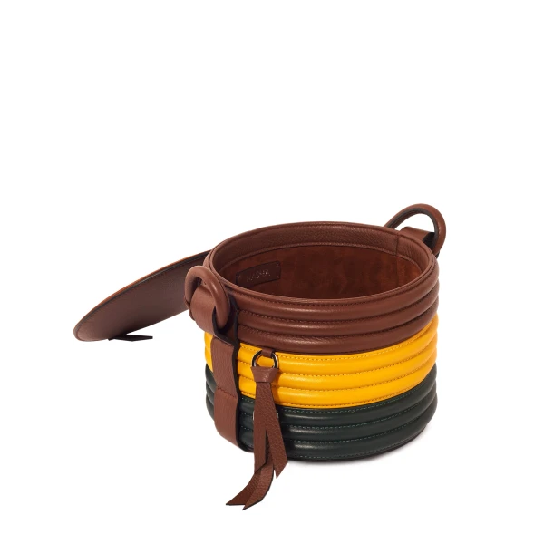 Nasha Mekraksavanich Pinto Play Roll |Jungle - Nasha Multicolour - Architectural Luxury Bag at Coveti