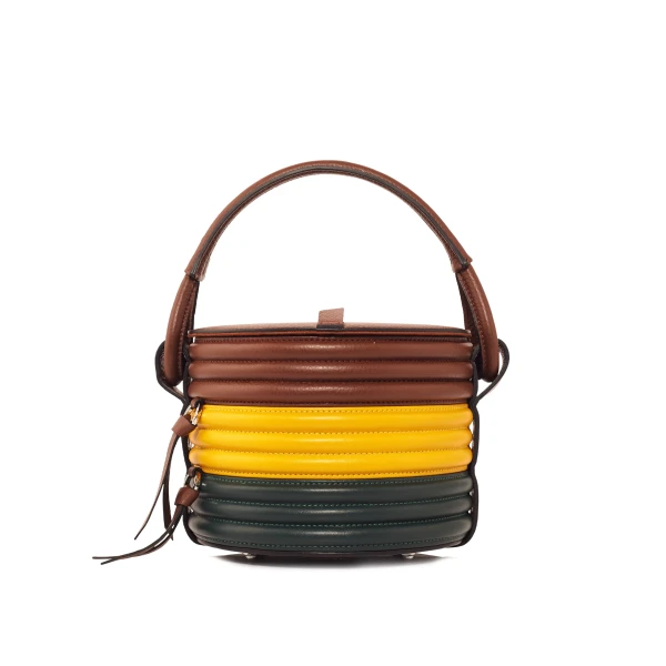 Nasha Mekraksavanich Pinto Play Roll |Jungle - Nasha Multicolour - Architectural Luxury Bag at Coveti