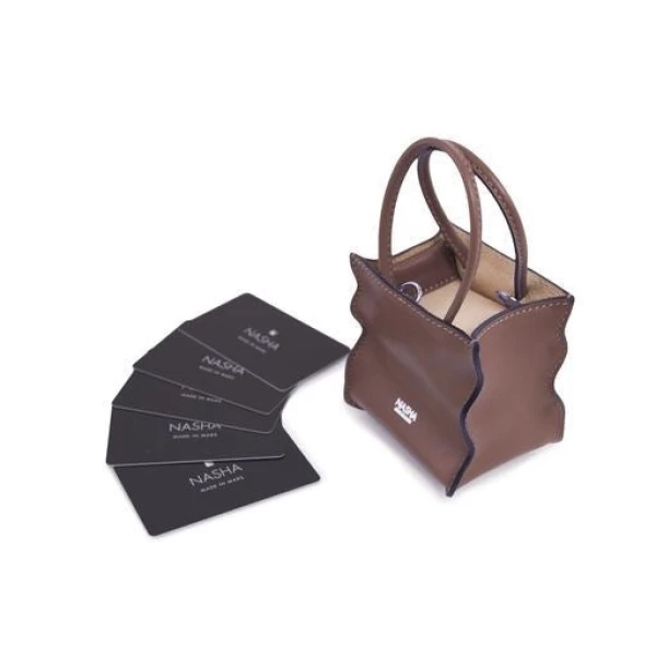 Nasha Mekraksavanich Skin 9 | Acorn - Nasha Brown - Architectural Luxury Bag at Coveti