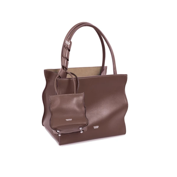 Nasha Mekraksavanich Skin 9 | Acorn - Nasha Brown - Architectural Luxury Bag at Coveti