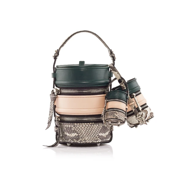 Nasha Mekraksavanich Tiny Pinto | Cactus - Nasha Multicolour - Architectural Luxury Bag at Coveti