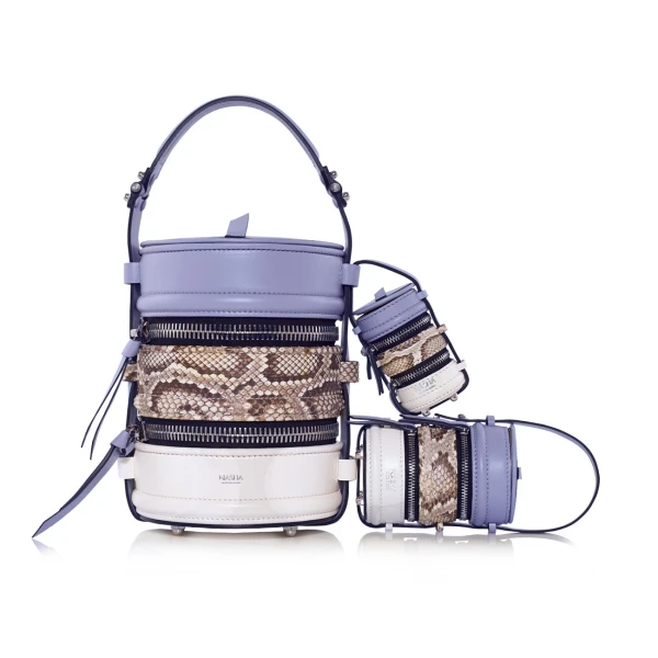 Nasha Mekraksavanich Tiny Pinto | Cloud - Nasha Multicolour - Architectural Luxury Bag at Coveti