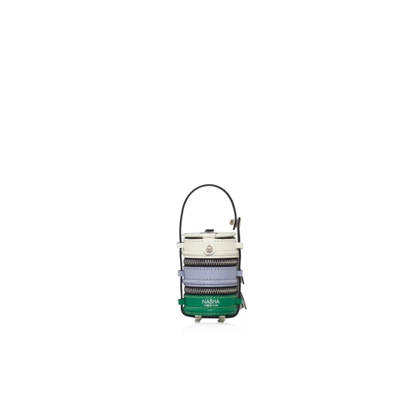 Nasha Mekraksavanich Tiny Pinto | Pearl - Nasha Multicolour - Architectural Luxury Bag at Coveti