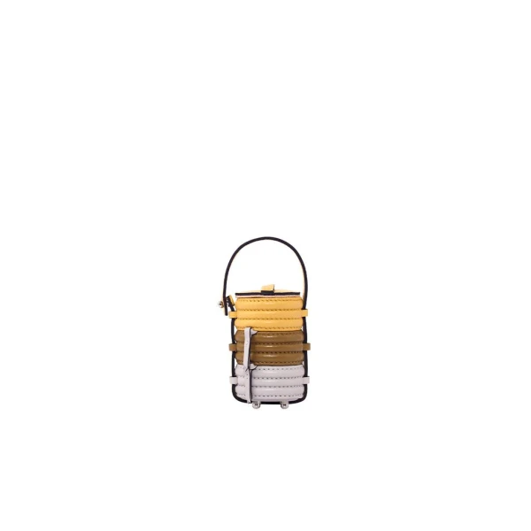Nasha Mekraksavanich Tiny Pinto Roll | Butter - Nasha Multicolour - Architectural Luxury Bag at Coveti