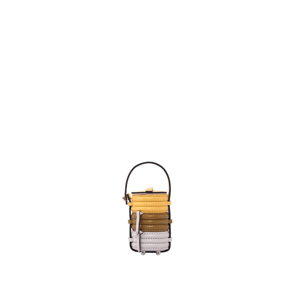 Nasha Mekraksavanich Tiny Pinto Roll | Butter - Nasha Multicolour - Architectural Luxury Bag at Coveti