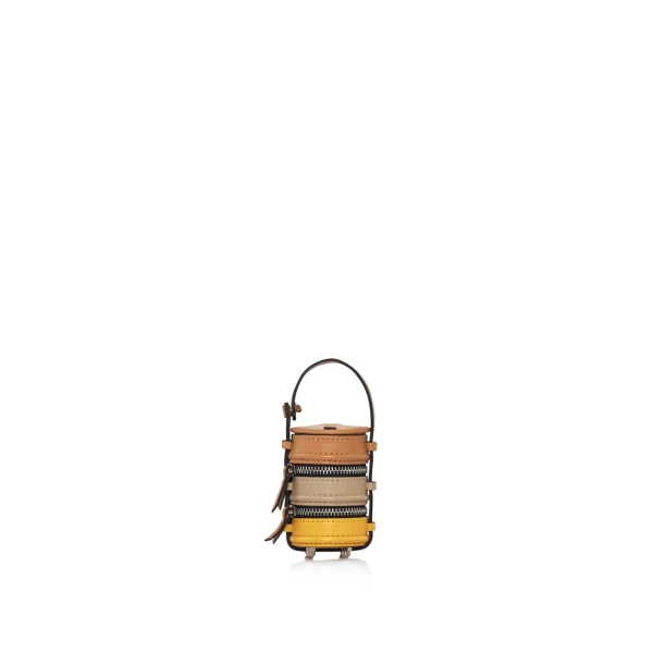 Nasha Mekraksavanich Tiny Pinto | Sand - Nasha Multicolour - Architectural Luxury Bag at Coveti